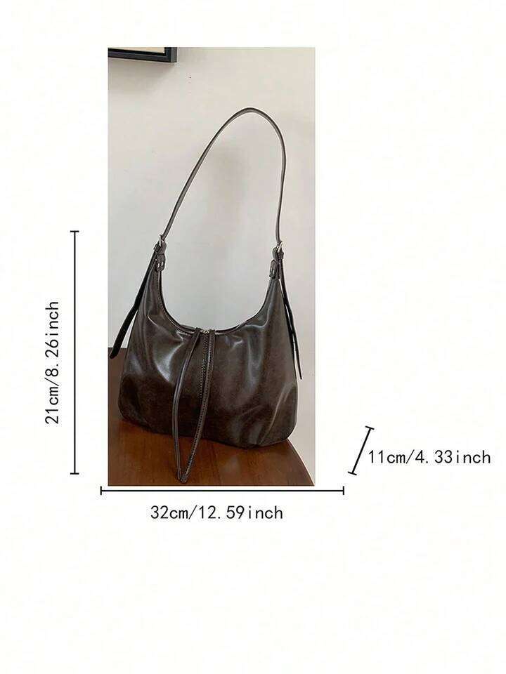 2025 New Retro Underarm Fashion Leisure Large Capacity Shoulder Daily Commuter Crossbody Women's Bag Y260204