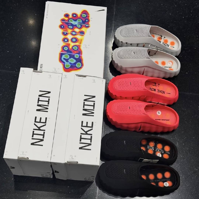 NEW Desginer Mind 001 Slide Slides Mind001 Slippers Soft Rubber Tech Comfortable Sandals Mules Clog Black Red Bone Light Smoke Grey Men Women Summer Shoes