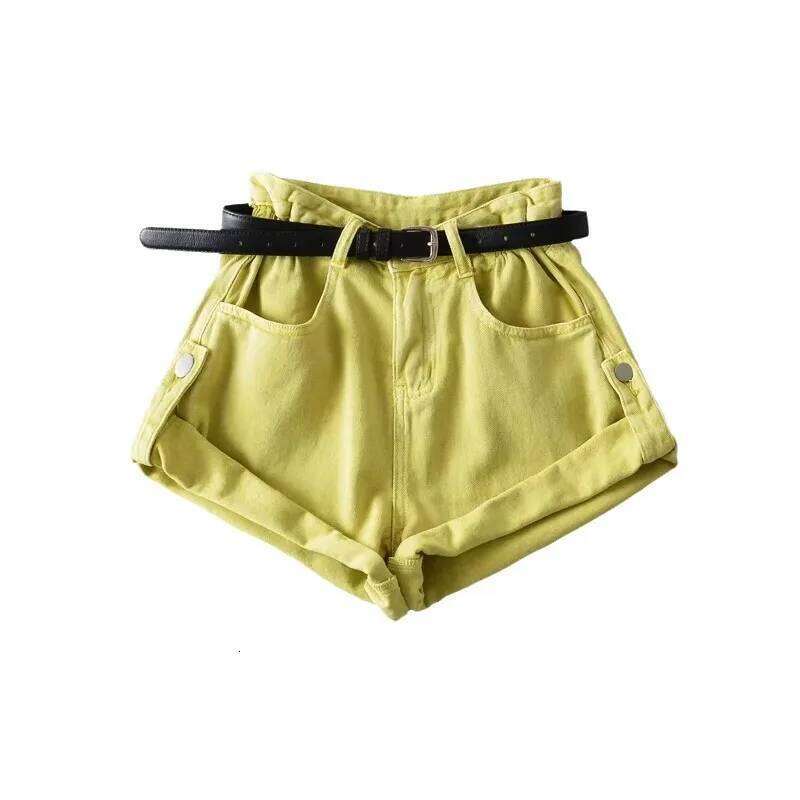 Shorts Basics Denims Women Jean High Waist Sexy Jeans Casual Buttons Pockets 2024 Summer Short Femme Denim Wide Leg Pants XJ260206