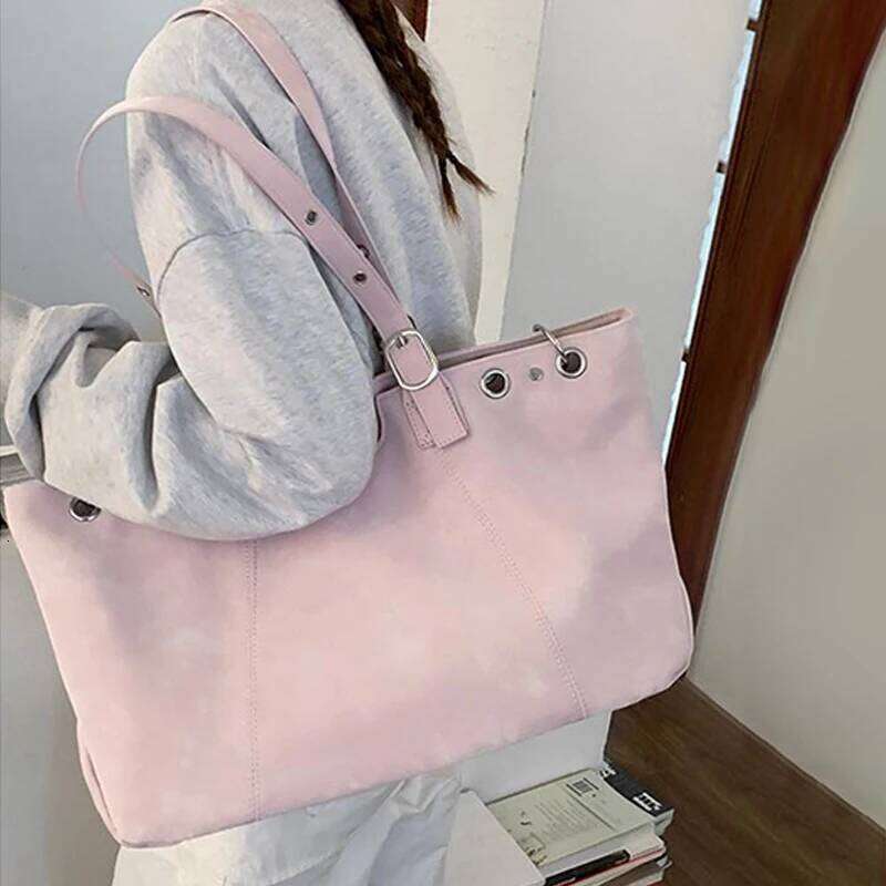 Light Luxury Brand Designer Tote Korean-style Fashionable Shoulder New High-end Handbag Simple Large-capacity Casual Bag Y260204