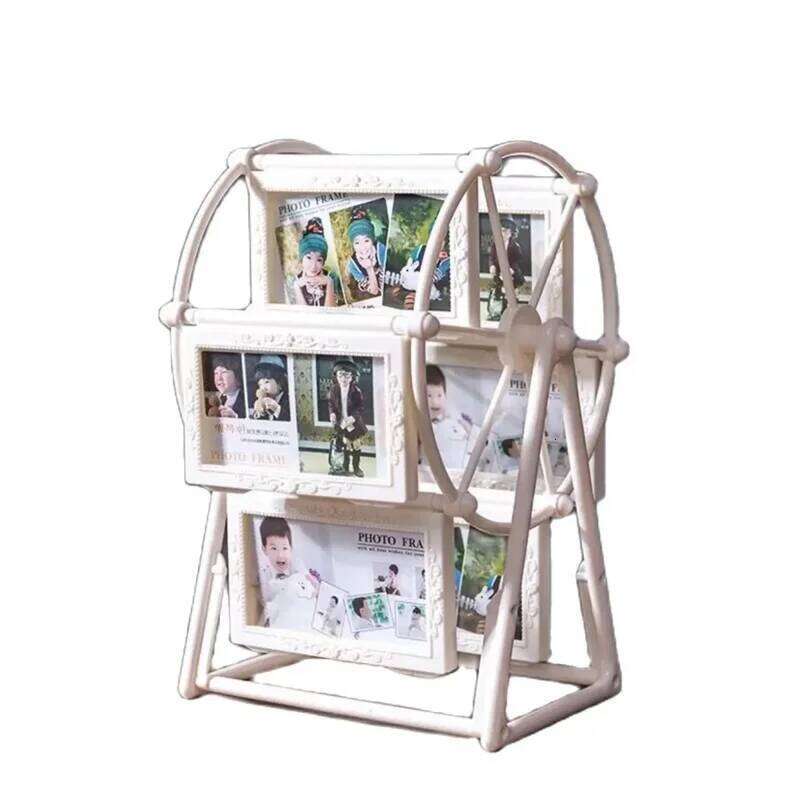 Creative Rotatable FerrisWheel PhotoFrame4-inch FrameBirthday Gift Photo Display ShelfFor HomeRoomLiving RoomOffice Decor S260205 7e8