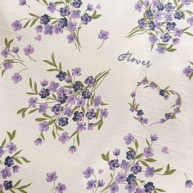 1pc Purple Lavender Printed Duvet Single/Queen/King Size Quilt Cover for Double Bed Flower housse de couette220x240cm XJ260206