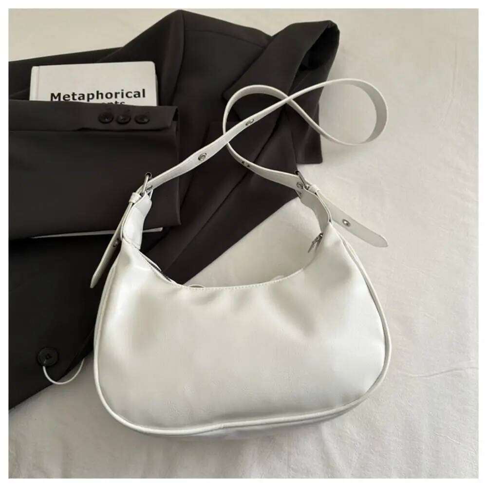 Fashion Bowknot Handbag Korean Style Balletcore Bow Tie Shoulder Crossbody PU Leather Underarm Bag Girls Y260205