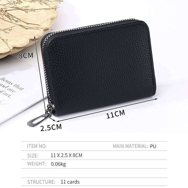 New Organ Men's High end Card Zipper Wallet Women's functional Multi card Position ID Bag Y260206