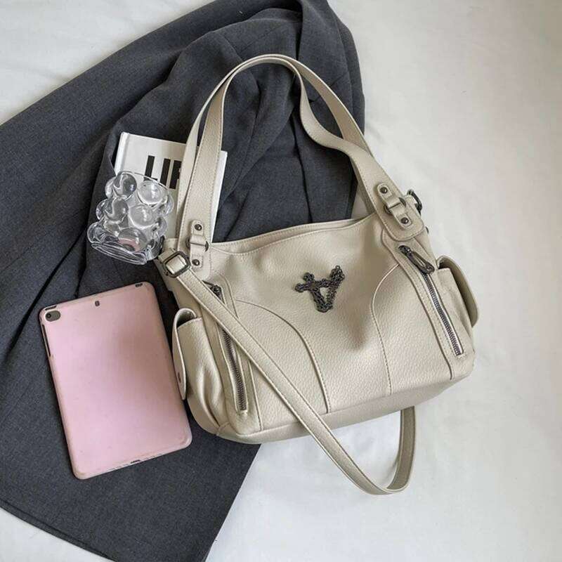 Daily Commuting Large Capacity Tote Hand Soft Pu Leather Shoulder for Women Quality Crossbody Bags Y260205
