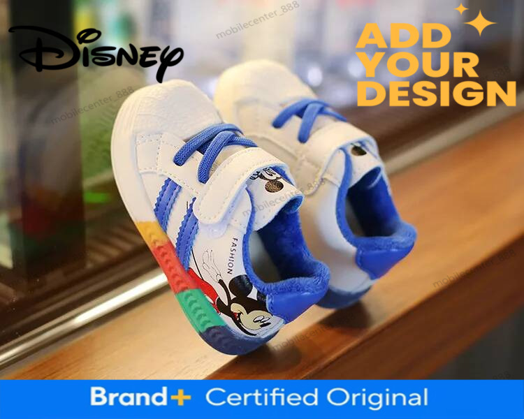 Mickey Minnie Children Casual Shoes Girls Boys Sneakers Kids Breathable Soft Sport Shoe Baby Toddler Outdoor Sneaker Spring