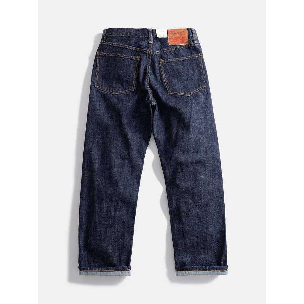 16oz Heavyweight Red Selvedge Denim Jeans for Men High Quality Loose Straight Pants One Wash Autumn Casual 100% Cotton Y2K X260207 - view 4
