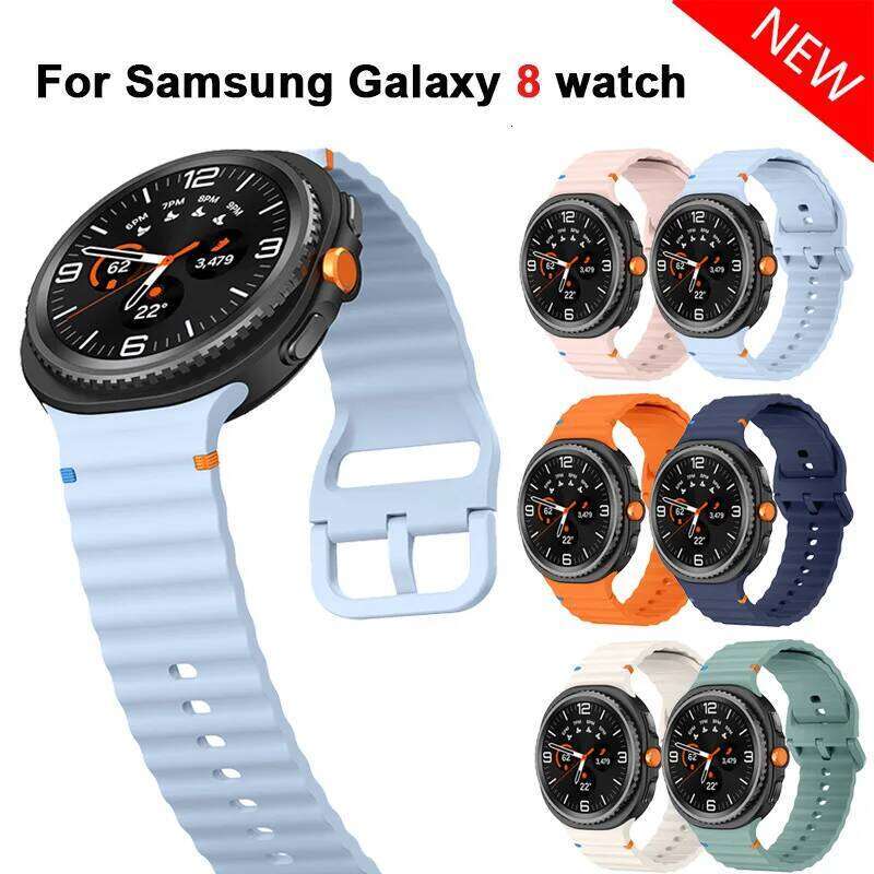 Silicone Band Accessories Smartwatch Rubber Bracelet for Samsung Galaxy Watch 8 Classic Strap Z260207