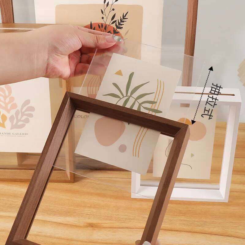 Double-Sided Clear Acrylic Photo Versatile Display Case Specimens Artwork, Picture Frame for Home and Office Dcor S260205