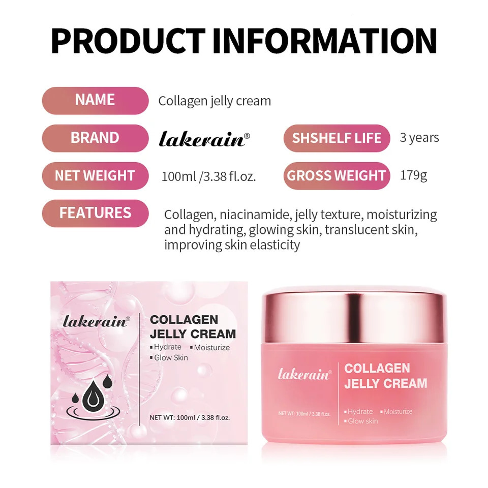 Collagen Jelly Cream Niacinamide Collagen Soothing Aging Firmness Hydration Skincare 260114ww