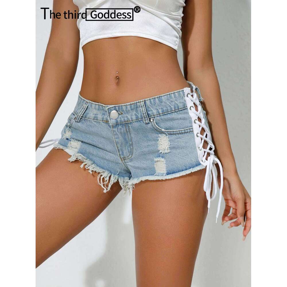 Sexy Casual Fashion Hole Denim Women Clothing Summer Mini Jean Booty Shorts Club Party Short Jeans Pole Dance Hot Pants XJ260206