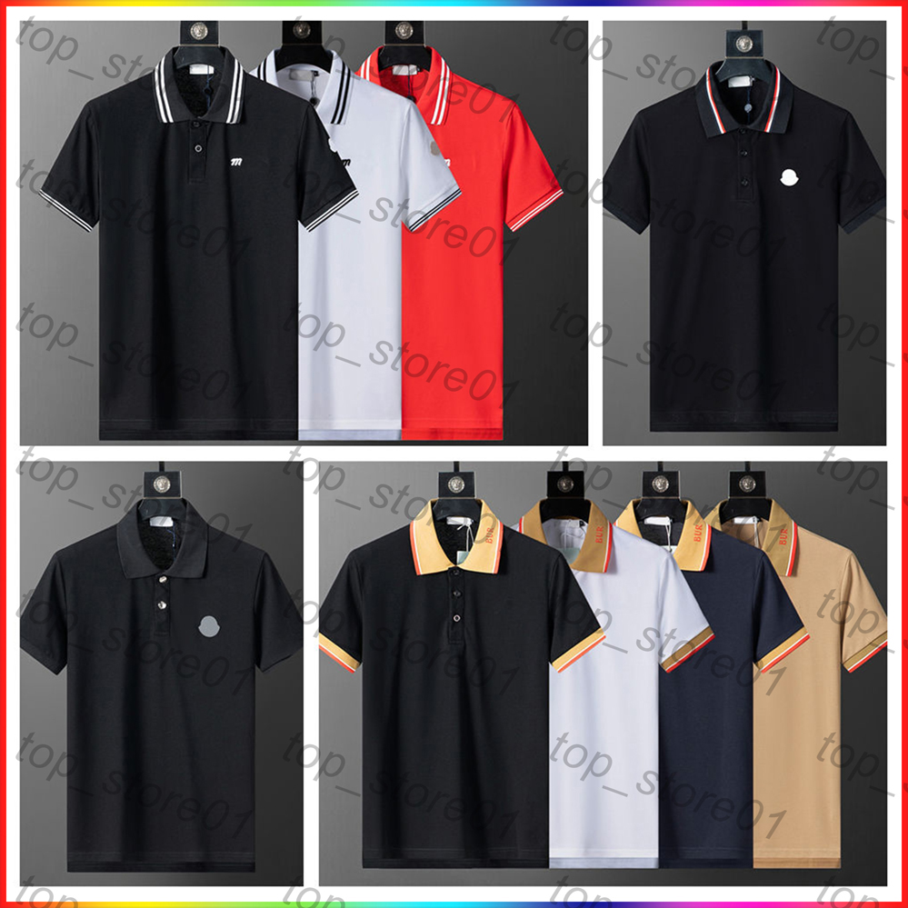 5A designer mens polo shirt summer designer men clothes breathable short sleeve luxury fashion breathable lapel polo casual t shirts multiple colors available