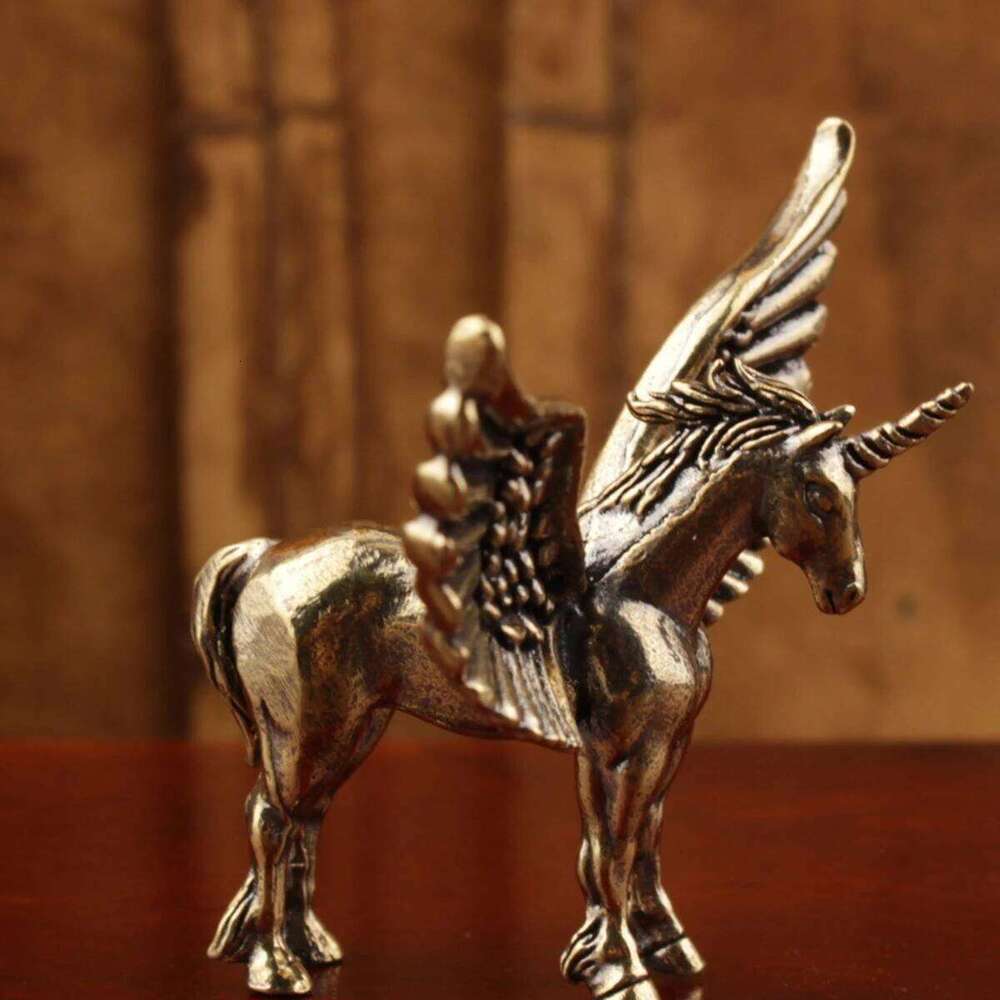 Brass Tianma ornaments, home and office crafts, small ornaments S260204