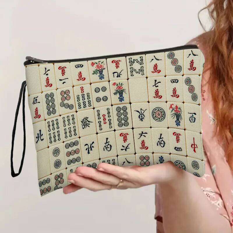 Wholesale Print Women's Lipstick Makeup Zipper Pouch Handbag Multi-functional Cosmetic Storage Bag Y260206