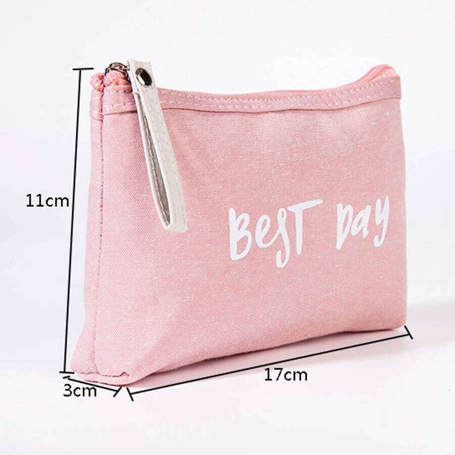 Small and cute letter cosmetic zipper opening travel mobile phone bag portable leisure shopping coin purse Y260206