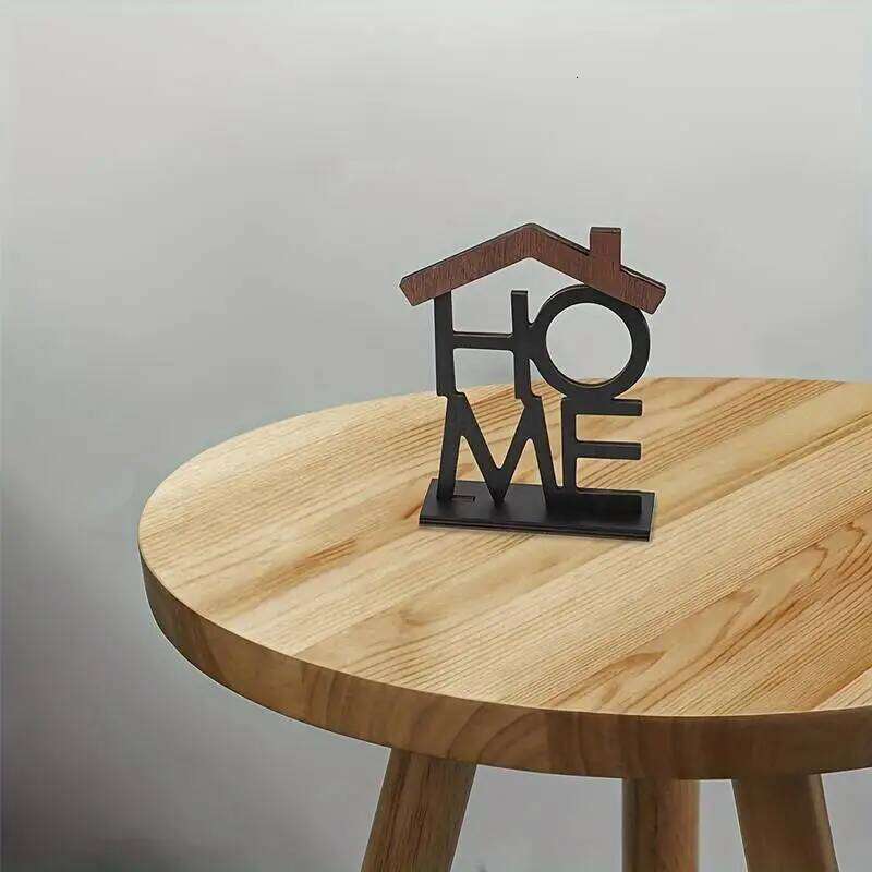Creative Wooden Home Ornament Living Room Coffee Table Wardrobe Desktop Small House-Shaped Decoration Housewarming Birthday Gift S260204