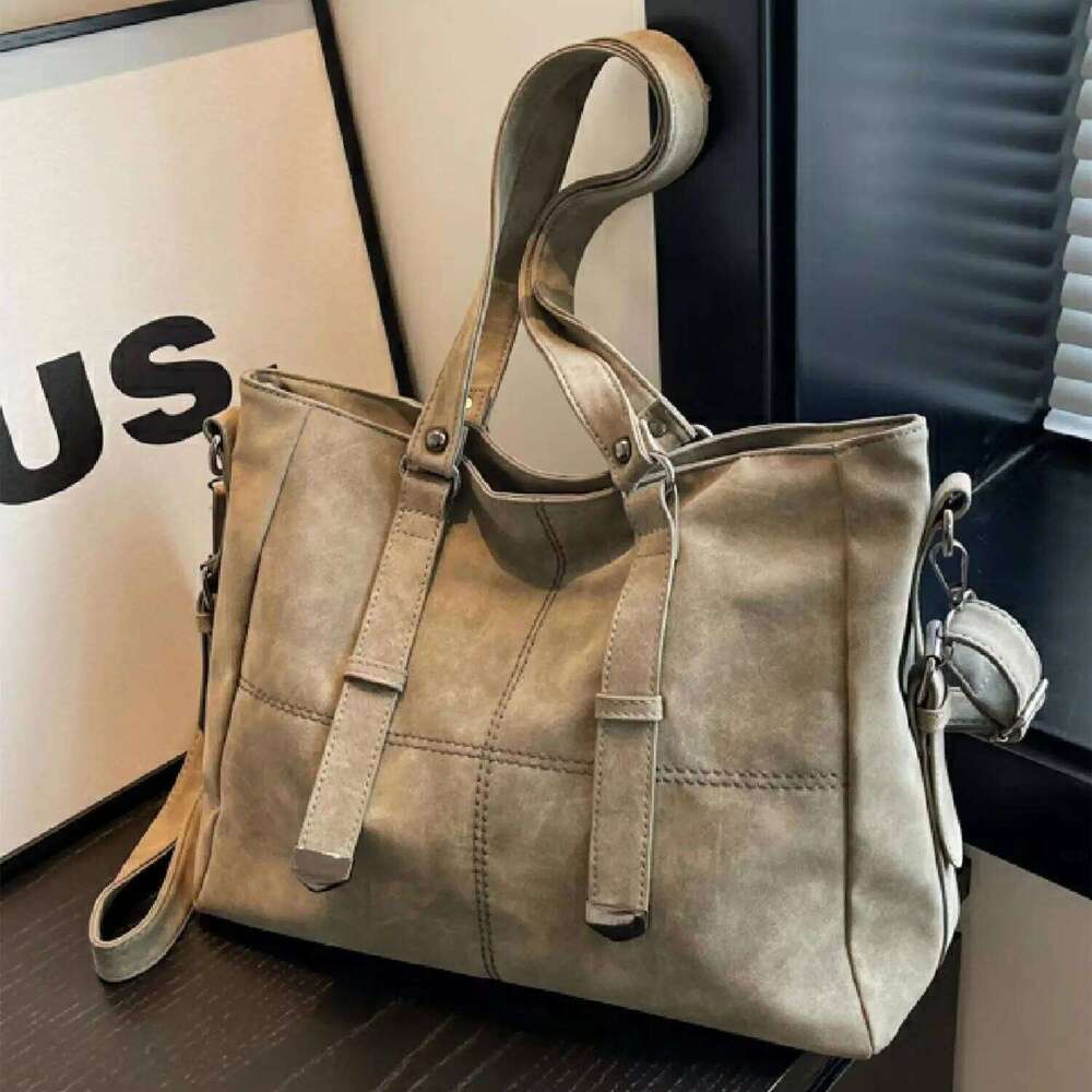 2025 Autumn Trendy Women's Shoulder Tote Bag Stylish Minimalist Large Capacity Handbag Casual All-Match Purse 362812cm Y260204