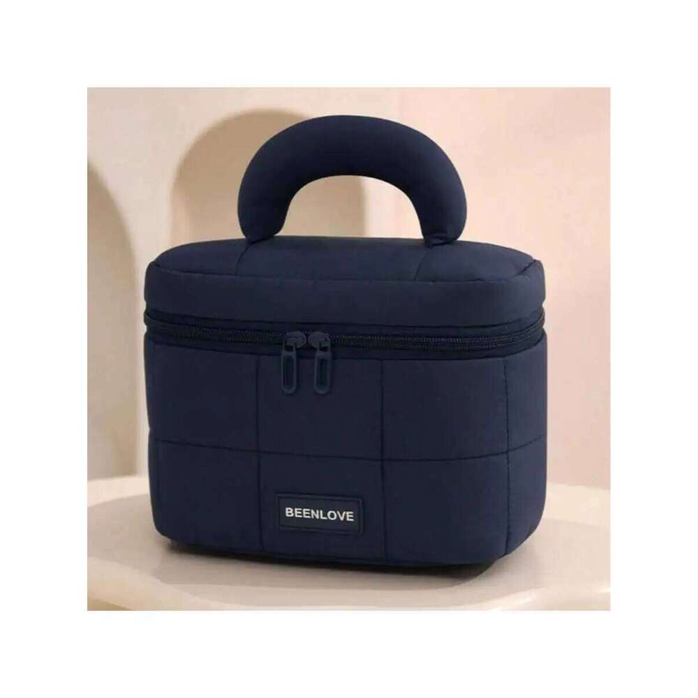 New zipper handbag makeup pouch daily large capacity cosmetics portable hand-held storage bag Y260206