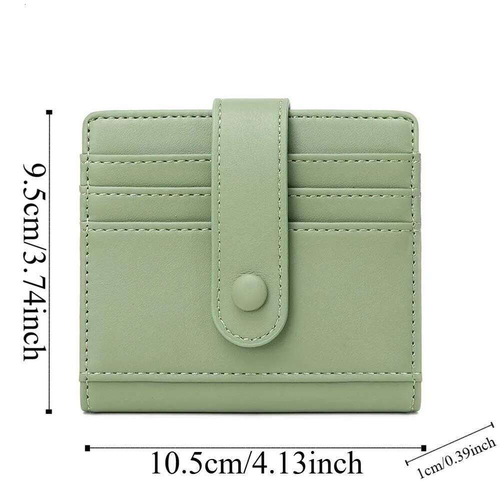 Portable RFID Protection Wallet PVC Antimagnetic Short Folding Purse Multiple Classic PU Card Bag Shopping Y260206