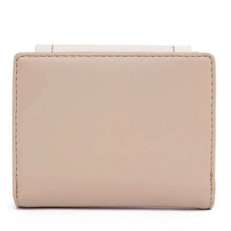 New women's short wallet Korean style PU flower buckle folding clutch multi-functional fashion all-match student zipper Coin Coi Y260206