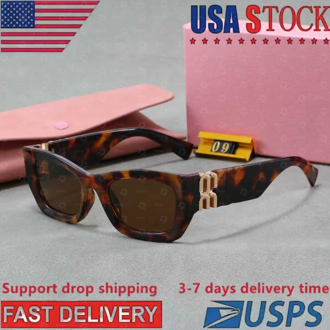 5A Designer Sunglasses for Women glasses Men Rimless Frame Shades Luxury Spicy Girl Gift large frame Light contour With box