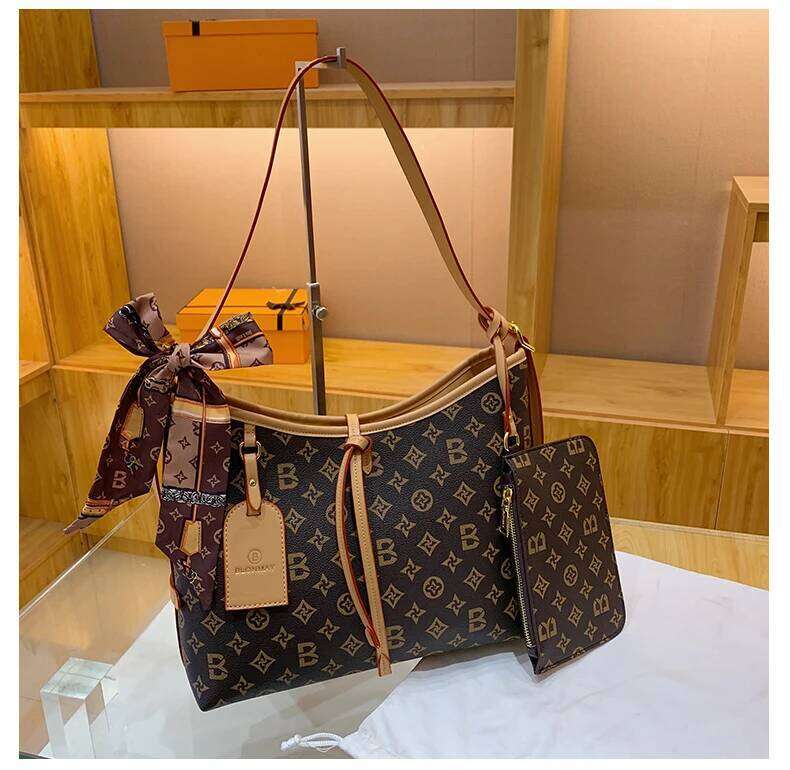 2025 New High-end Luxury Brand Ladies Leather Tote Bag Famous Designer Paris Vintage Elegant Style Y260204