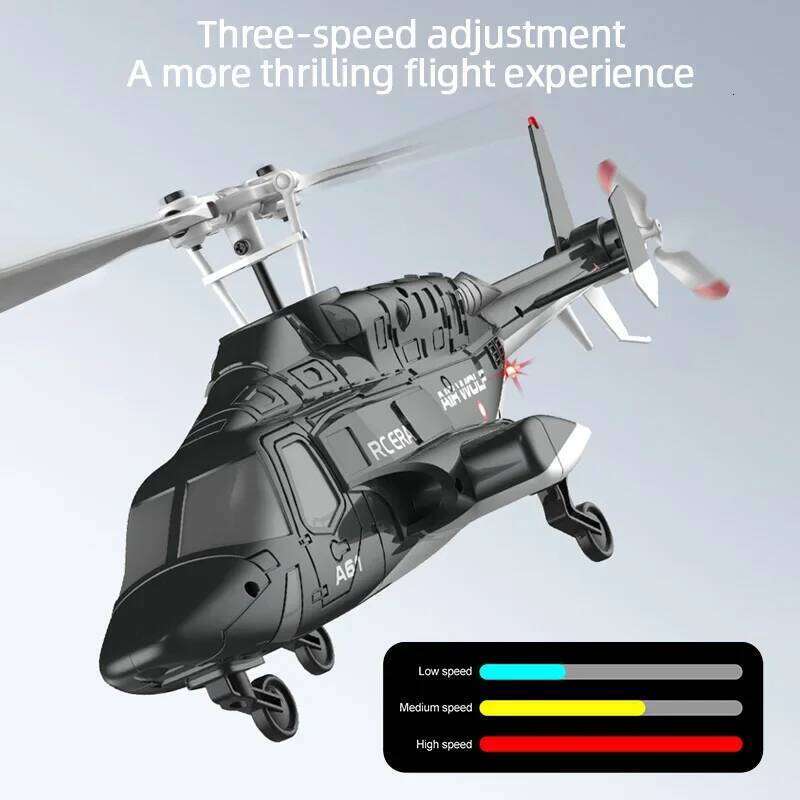 A61 RC 2.4G 6-Aixs Gyroscope 4CH Altitude Hold Optical Flow Brushless Remote Control Helicopter Toys for Kid Adult 26Y0207