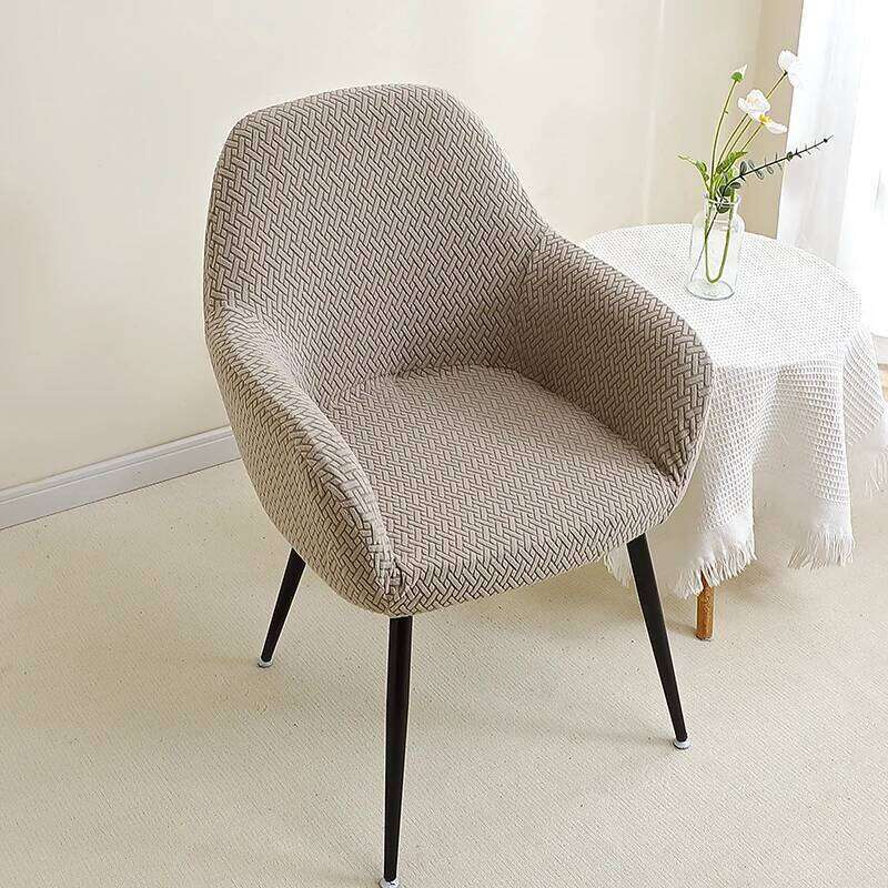 1/2/4/6Pcs Jacquard High Arm Chair Cover Stretch Dining Chairs Slipcover Anti-slip Office Armchair Covers for Hotel Home Wedding 26W0207