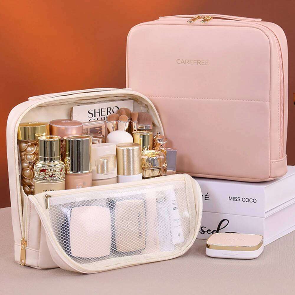 Large Traveling Brushes Wash Bag Organizer for Handbag Inner Pouch Makeup Cosmetics Organizers Bags Y260206