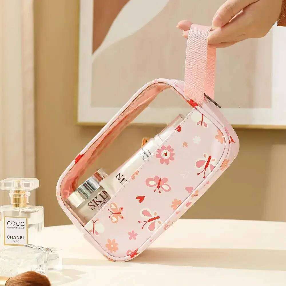 Women's Makeup Waterproof Transparent pouch Large Capacity Bath Travel Essential Cosmetics Organizer Toilet Storage Bag Y260206