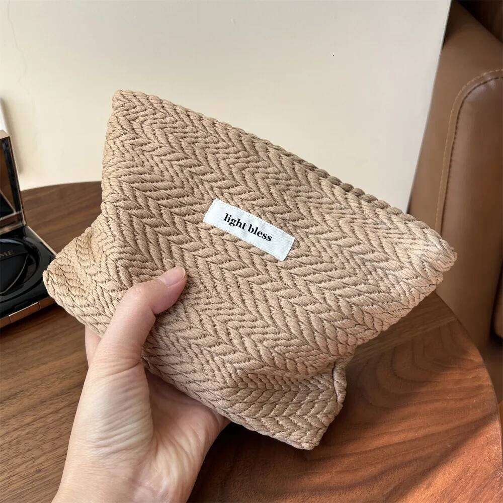 Personality Women Canvas Cosmetic Bags Handbag Portable Travel Makeup Coins Storage Pouch Ladies Small Organizer Zipper Bag Y260206