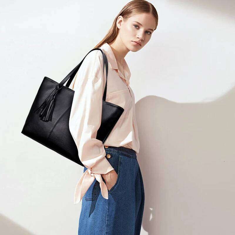 Ladies Large Capacity Handbags Women Retro Tassel Design Tote Luxury Brand PU Leather Shoulder Bag Female Top Handle Sac A Main Z260207 - view 7