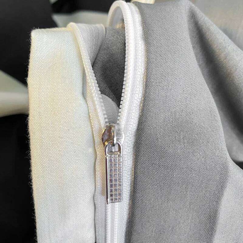 Black and White Plaid Duvet Full, Geometric Grid Bedding Set Soft Lattice Checkerd Comforter Cover with 2 Pillowcases XJ260206