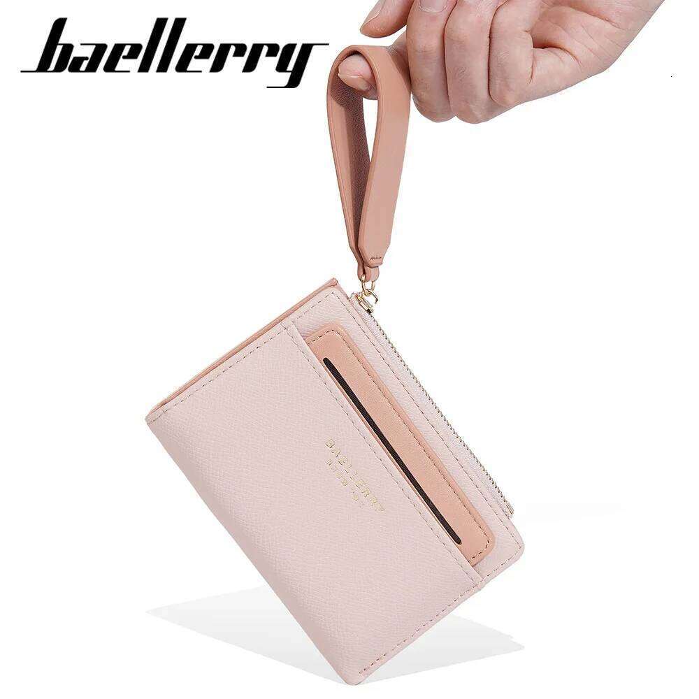 New women's with short zipper stylish high-end wallet multiple slots Japanese and Korean card bag for women Y260206