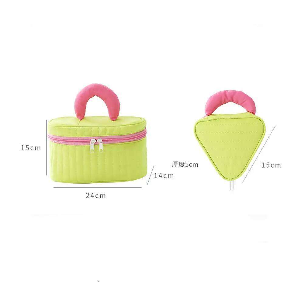 Man Large Simple Contrast Color Square Nylon Travel Toiletry Women Cosmetic Makeup Case Storage Bag Y260206