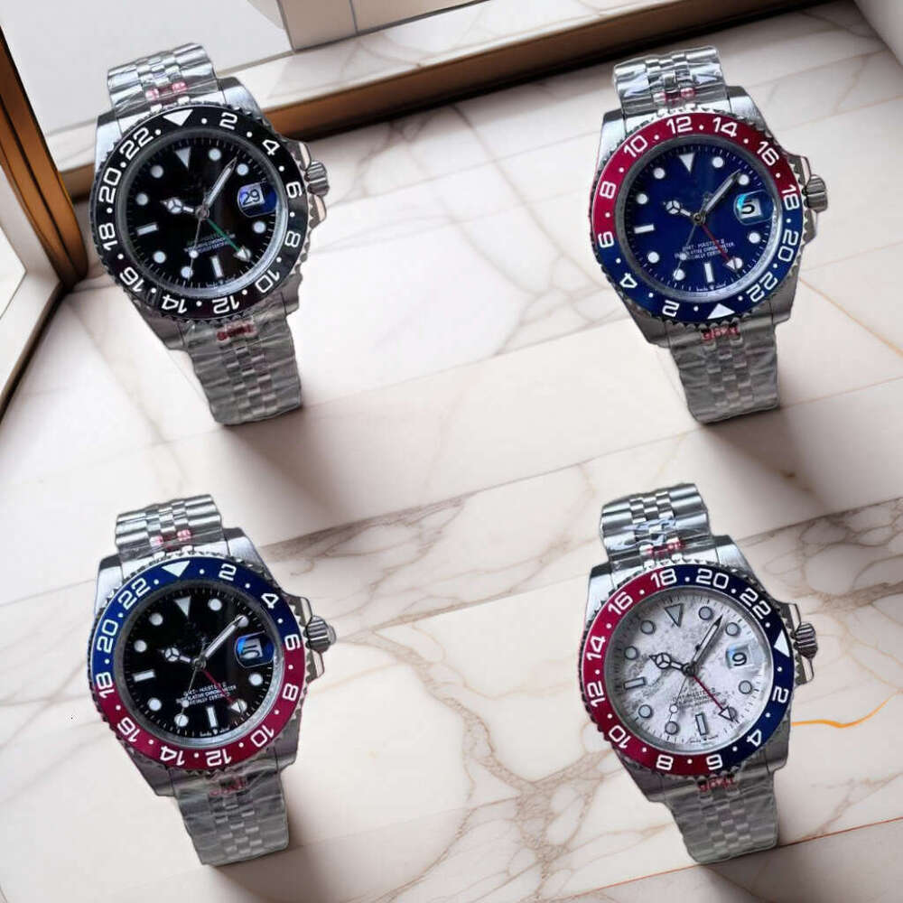 2025 New 42MM GMT Men's Automatic Mechanical es Sapphire Stainless Steel Waterproof Reloj Hombre 26L0112