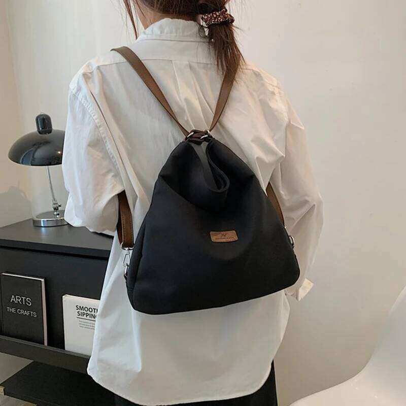 Designer Nylon Women's Casual Travel Backpack Trendy Top-Handle Shoulder Crossbody Bag Luxury Handbags Female Purse Y260205