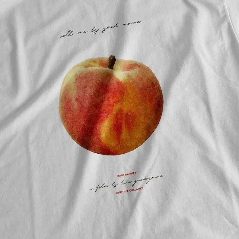Call Me by Your Name, Luca Guadagnino, 2017 - HQ Movie Print T-Shirt, Heavyweight Unisex Crewneck X260207