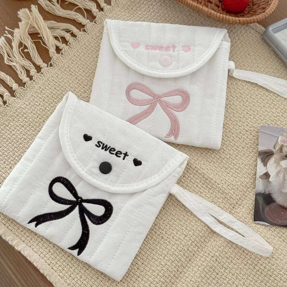 Women Small Makeup Travel Organizer Cosmetic Coins Sanitary Napkin Storage Handbag Pouch Gilrs Mini Buckle Wallet Clutch Bag Y260206