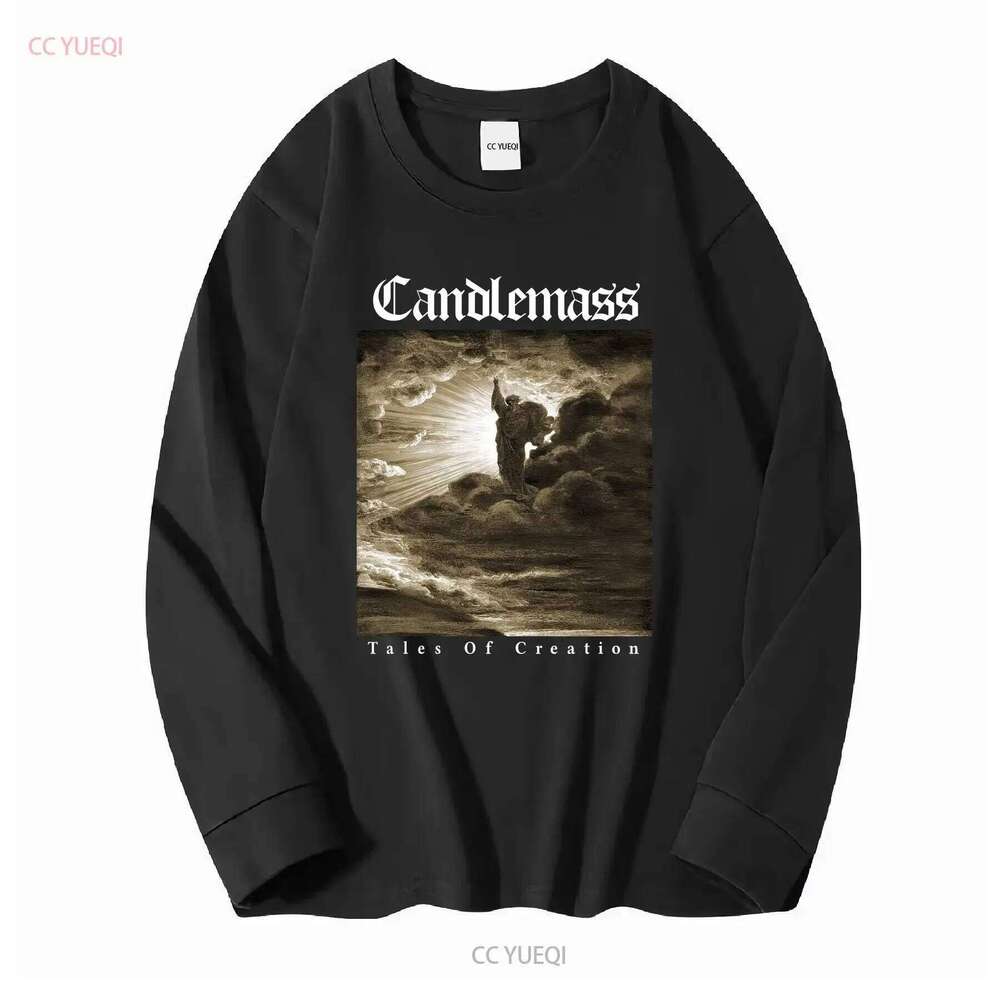 Candlemass 'Tales Of Creation' Black T Shirt NEW OFFICIAL vintage Washed Versatile graphic Casual Soft designer clothes X260207