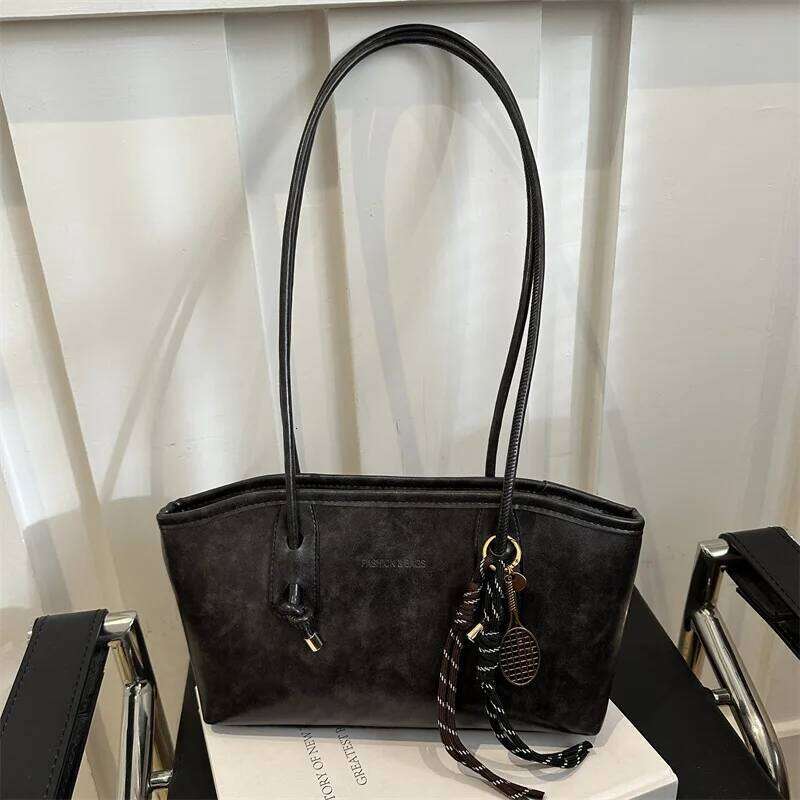 High Quality Texture Vintage Large Capacity Women's Stylish Commuting Armpit Handbag Women Shoulder Fashionable Tote Bag Y260205