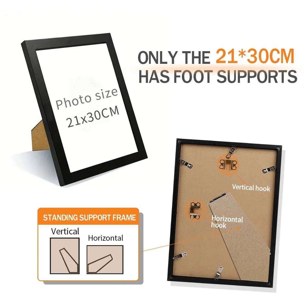 21x30cm & 30x40cm Black Hung on Wall Photo Poster Certificate Canvas Display Frame Picture Decor S260205 3 0b1