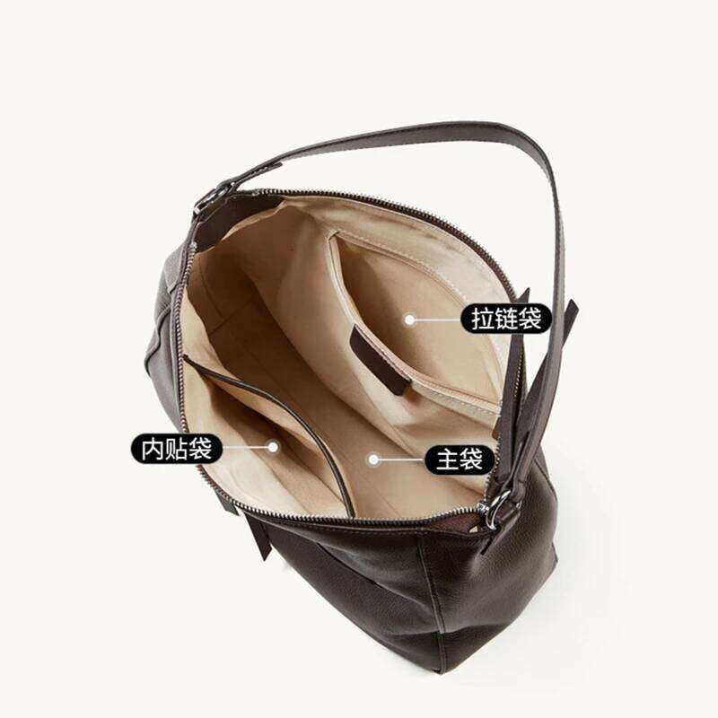 Hifashion Cowhide Genuine Leather Crossbody Shoulder Bags For Women 2025 Luxury Designer Shopper Totes Soft Hobo Ladies Handbags Y260205