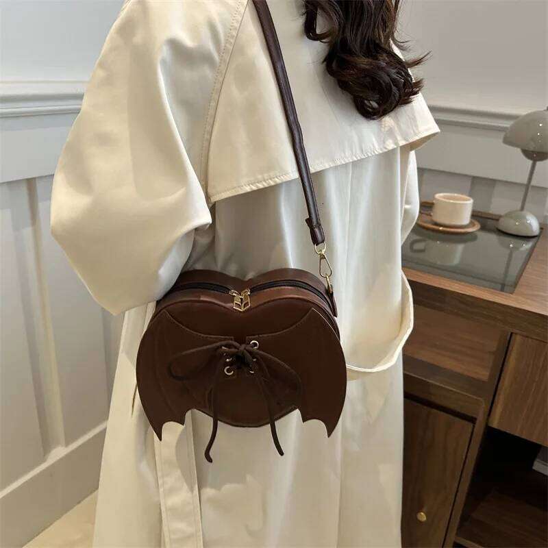 versatile ins crossbody shaped bag New trendy and personalized wing shoulder bag, Y260205
