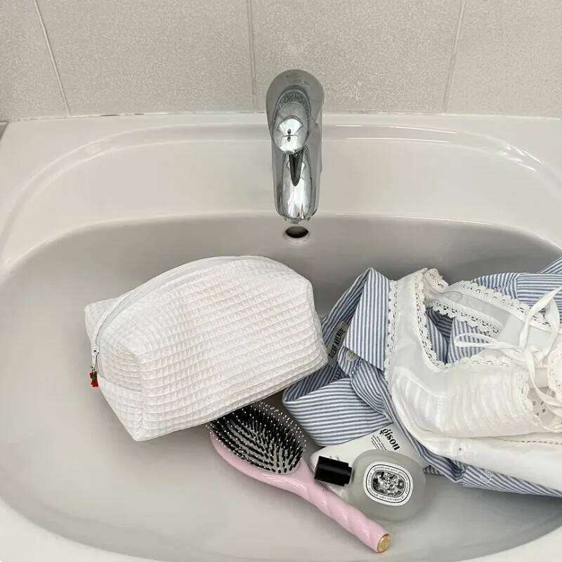 Custom Embroidered Name Makeup -Travel Toiletry Bag Durable Soft Cosmetic Pouch Women Perfect Gift for Wedding Daily Use Y260206