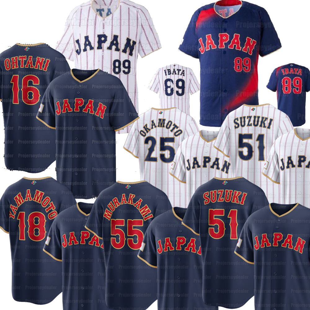 16 Shohei Ohtani 2026 World Baseball Classic WBC Team Japan Jerseys Yoshinobu Yamamoto Shota Imanaga Seiya Suzuki Munetaka Murakami