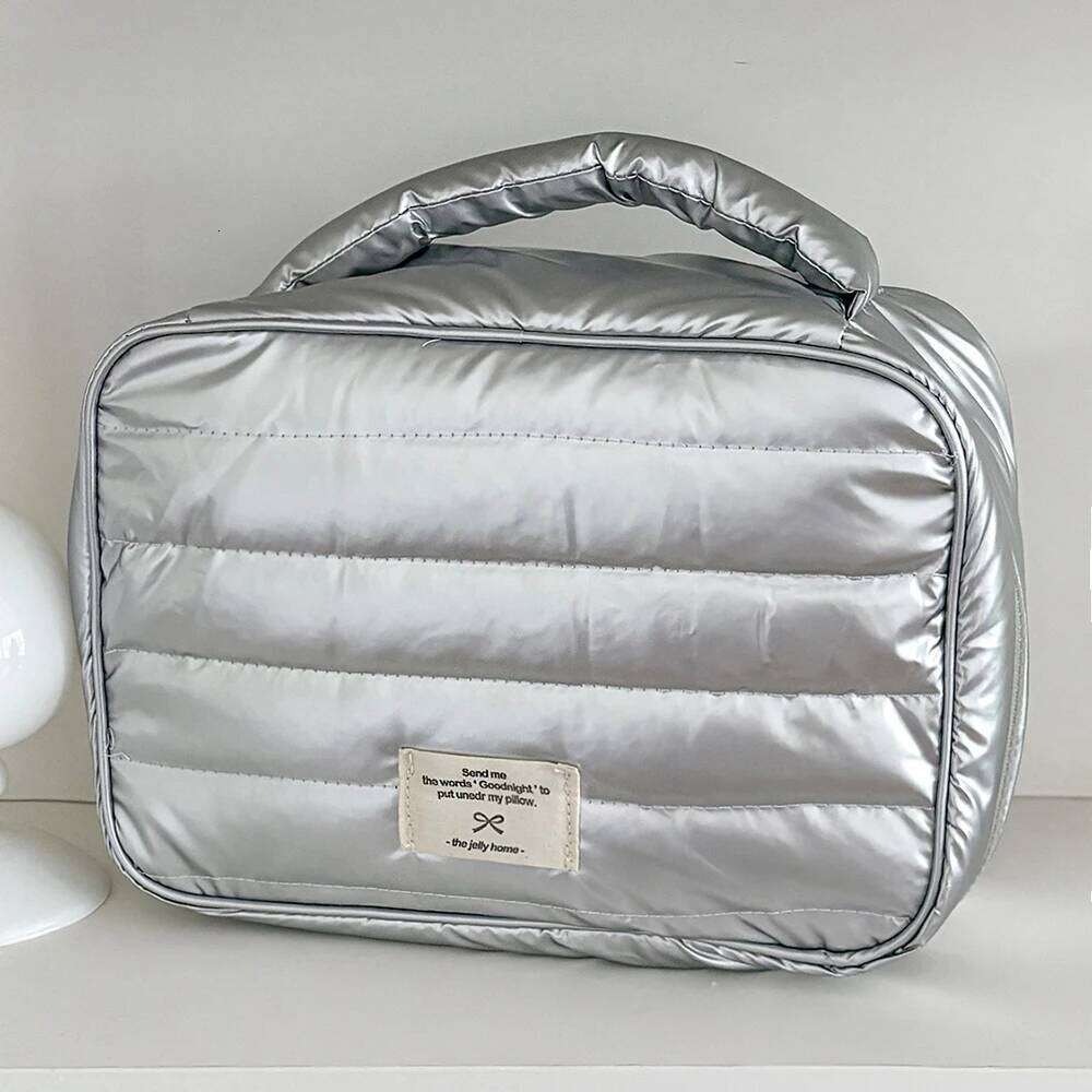 Tote Waterproof Makeup Handbag Travel Women Cosmetic Toiletry Storage Pouch Elegant Ladies Square Zipper Clutch Bag Y260206