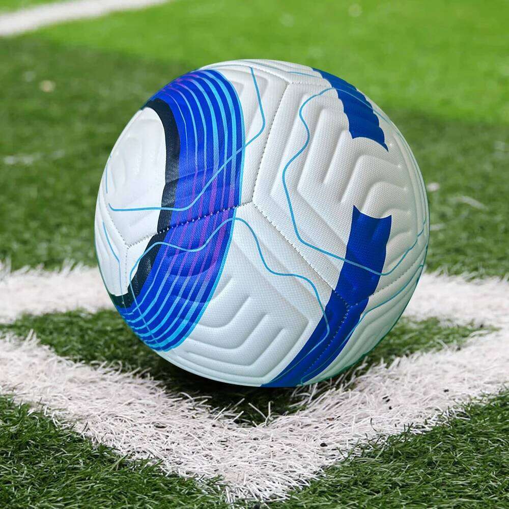 2026 High Quality Blue Size 5 Soccer Balls Standard Outdoor Official Match Game PU Material Footballs Training Balones De Futbol 26Y0207