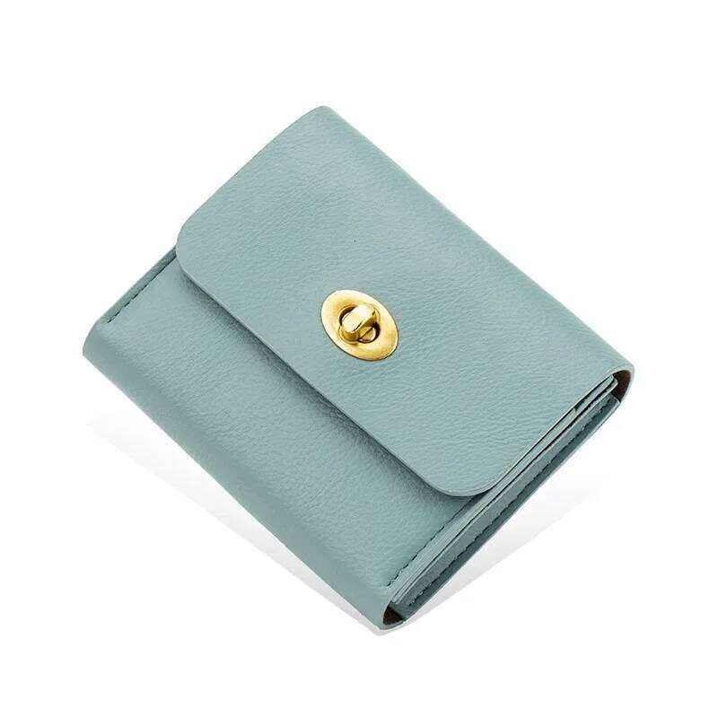 Designer Minimalist Kawaii Cute Luxury Women Wallet Coin Card Bag Small Short Fashion PU Leather Korean New Purse Y260206