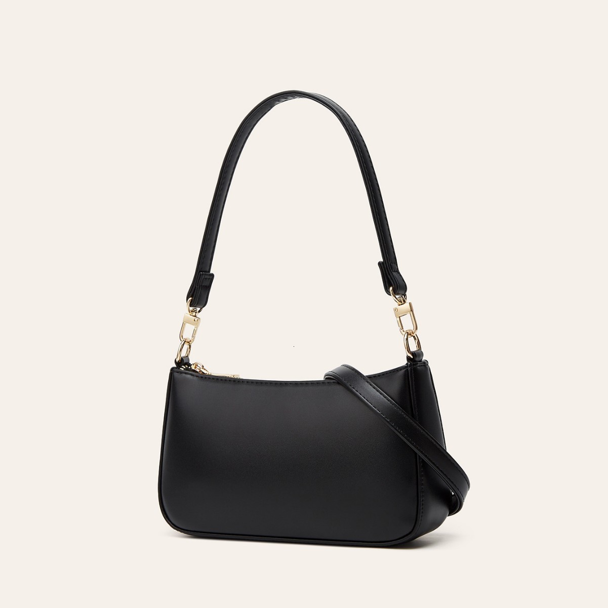 Solid Color Small PU Leather Shoulder Bags For Women Fashion Simple Handbags And Purses Female Trend Chic Underarm Bag 240924